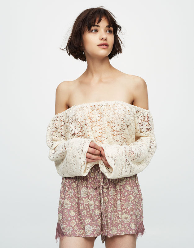 Crop Top Lengan Panjang