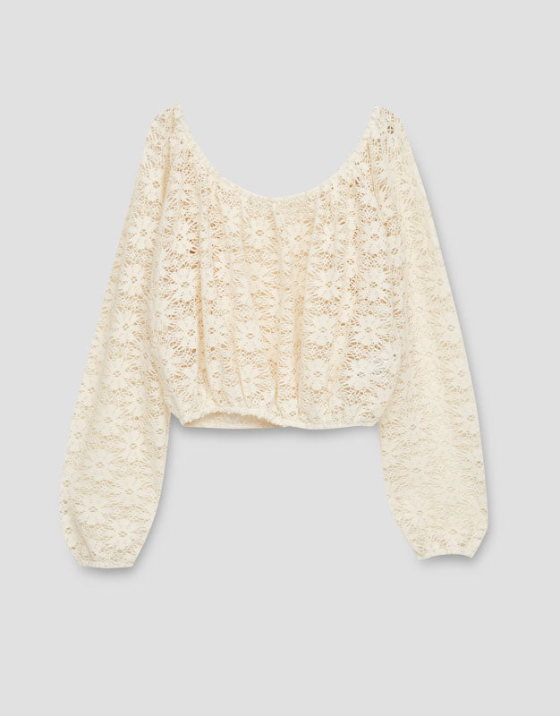 Crop Top Lengan Panjang