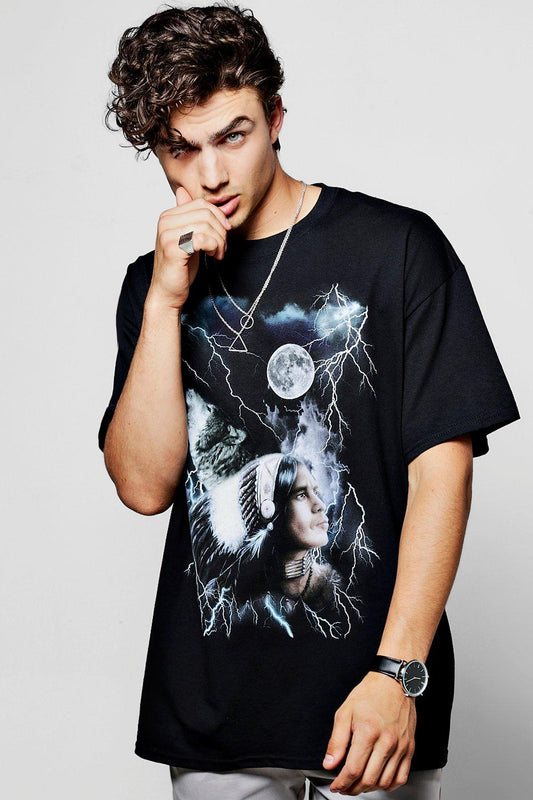 Camicia Slim Tee in Black